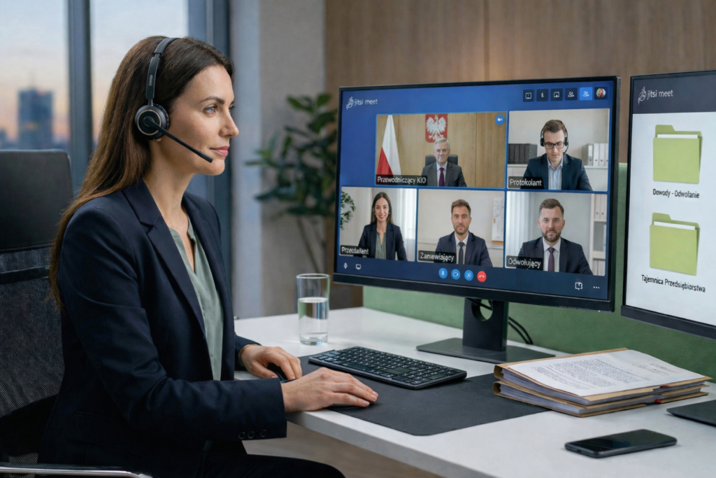Rozprawa zdalna przed KIO od 13 marca 2026 r. – udział stron w posiedzeniu online